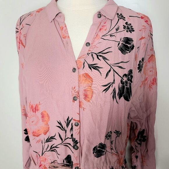 Free People | Lena Floral Mini Shirt Dress - Picture 3 of 7